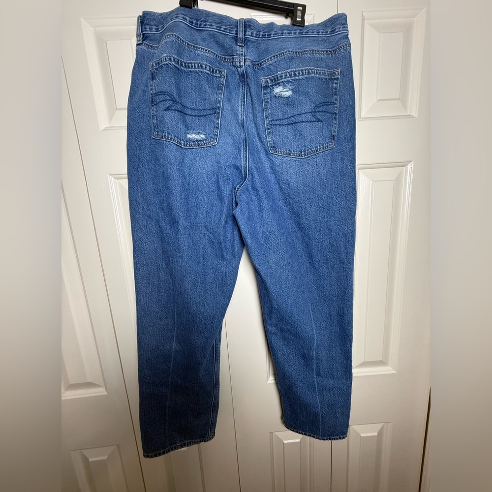 American Eagle Denim Mom Jeans Size 16 - Picture 5 of 9